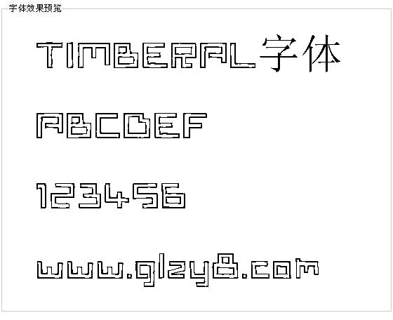 TIMBERAL字体