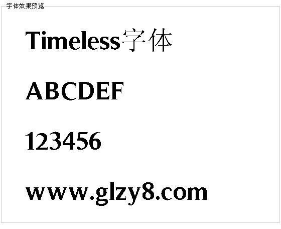 Timeless字体