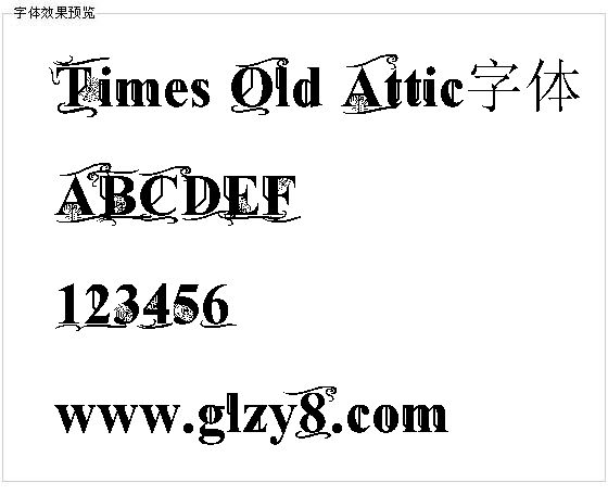 Times Old Attic字体