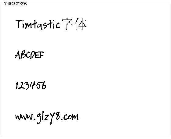 Timtastic字体