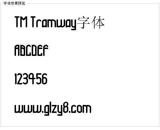 TM Tramway字体