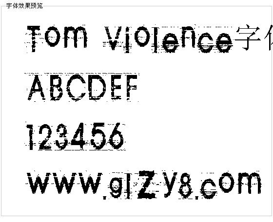 Tom Violence字体