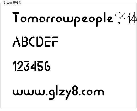 Tomorrowpeople字体