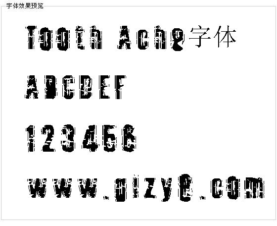 Tooth Ache字体