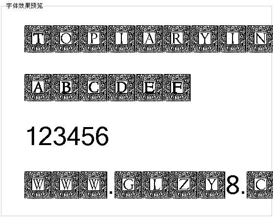 Topiaryinitials字体