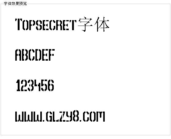 Topsecret字体