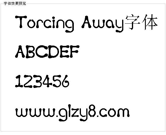 Torcing Away字体