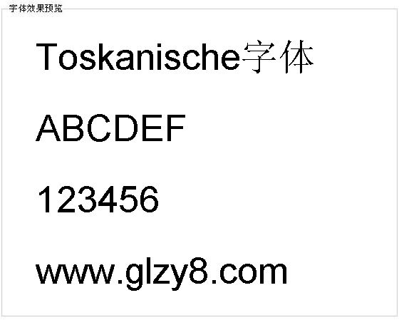 Toskanische字体