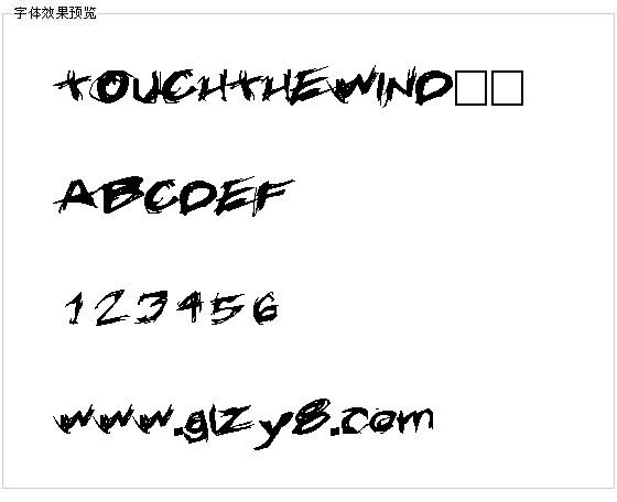 TOUCHTHEWIND字体