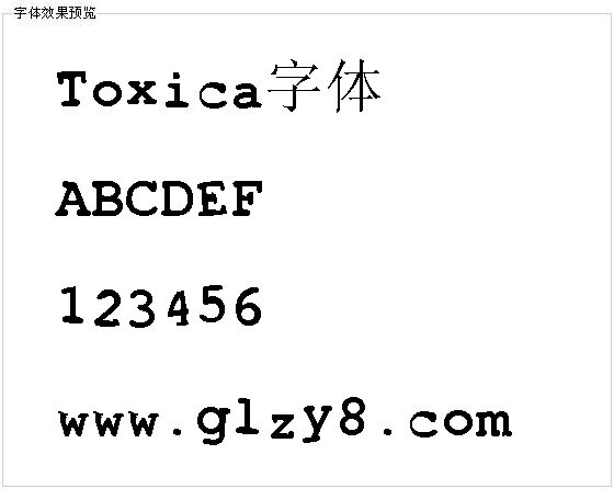 Toxica字体