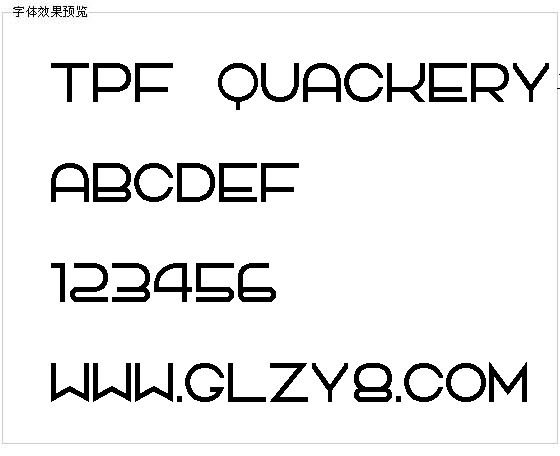 TPF Quackery字体