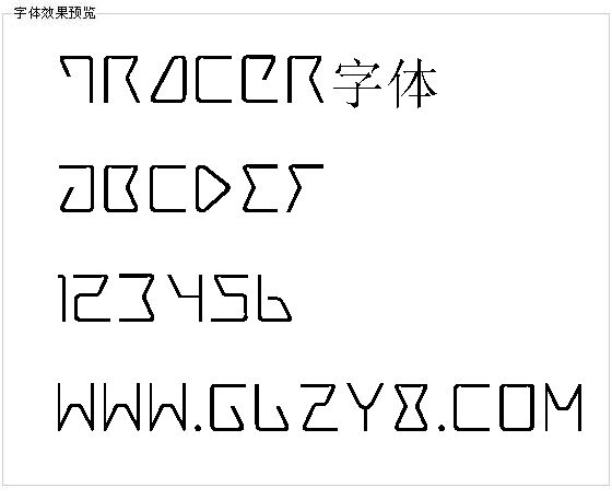 Tracer字体