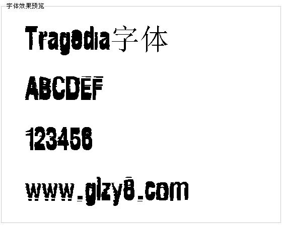 Tragedia字体