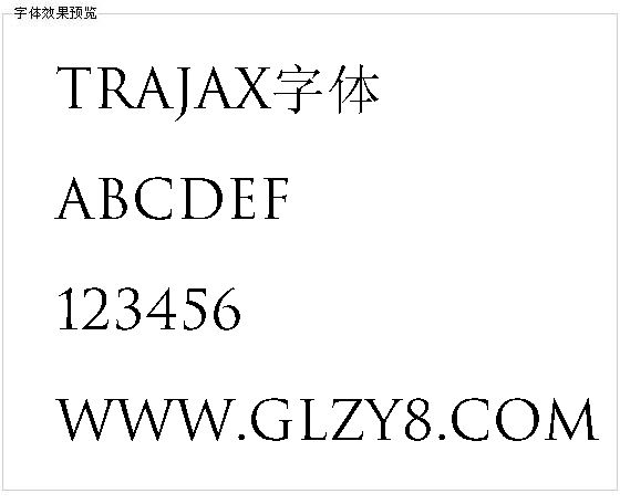 Trajax字体