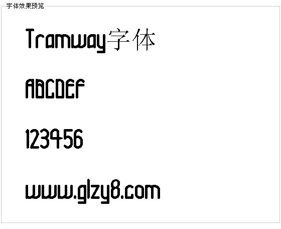 Tramway字体