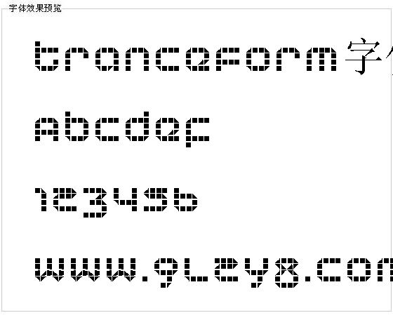 Tranceform字体