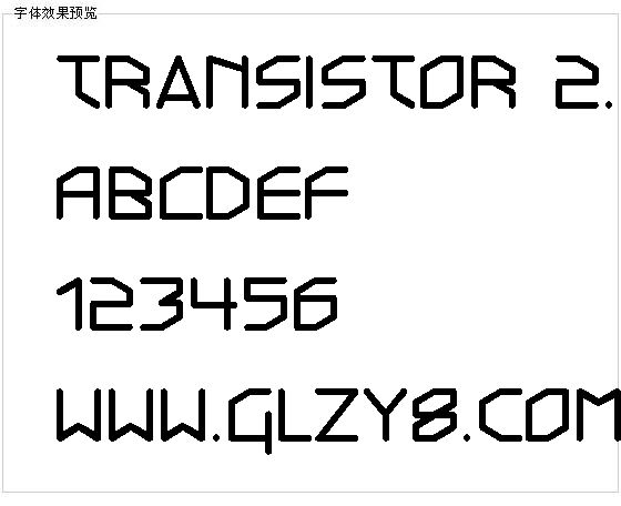 Transistor ******字体