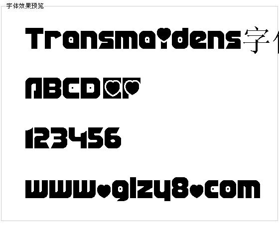 Transmaidens字体