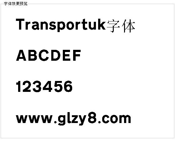 Transportuk字体