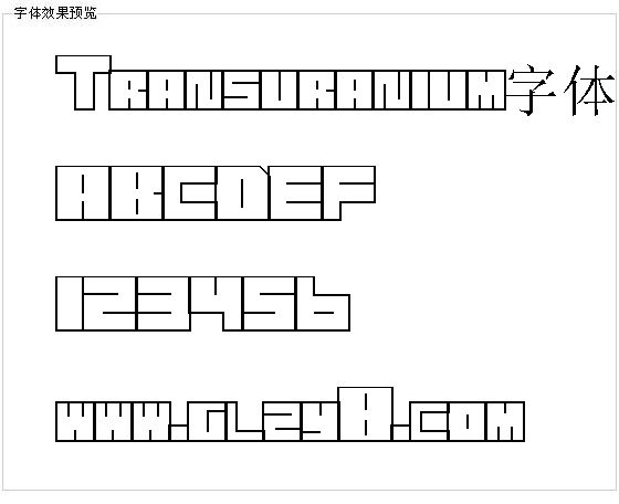 Transuranium字体