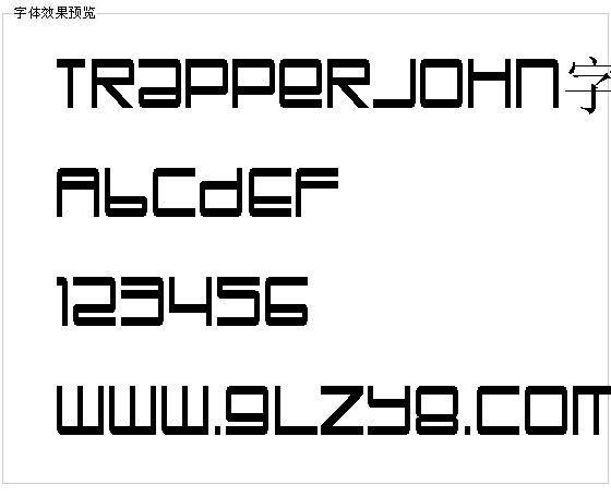 Trapperjohn字体