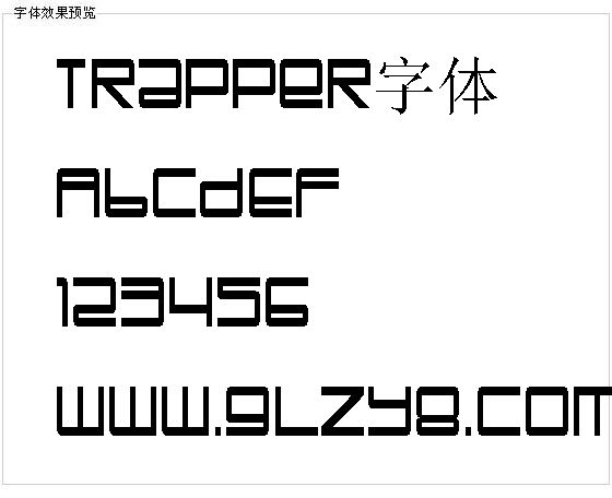 Trapper字体