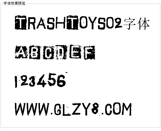 TrashToys02字体