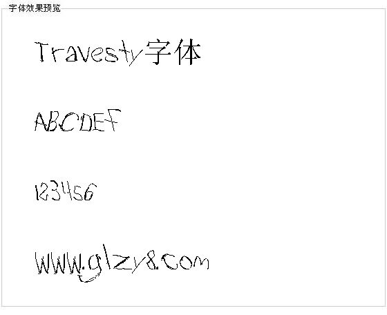 Travesty字体