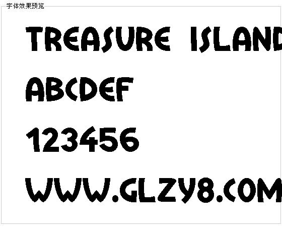 Treasure Island字体