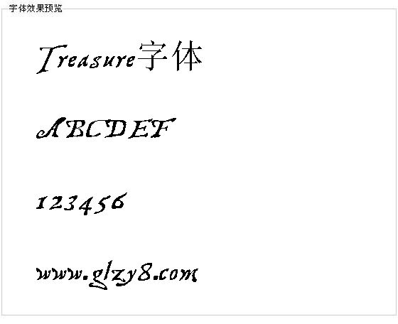 Treasure字体