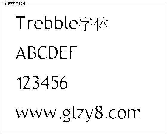 Trebble字体