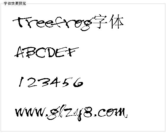 Treefrog字体