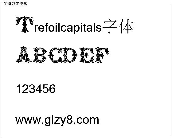 Trefoilcapitals字体