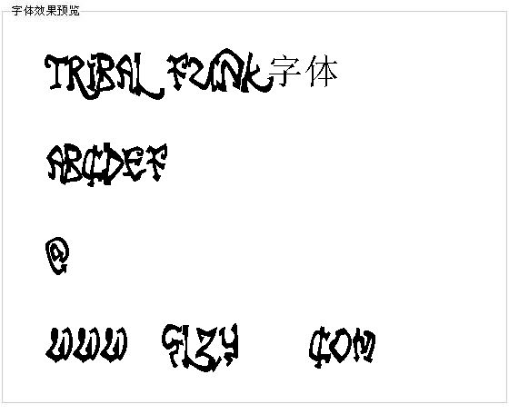 Tribal Funk字体