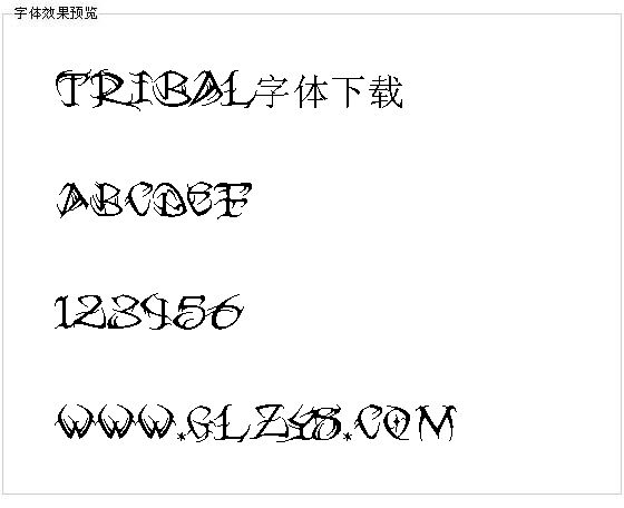 Tribal字体下载