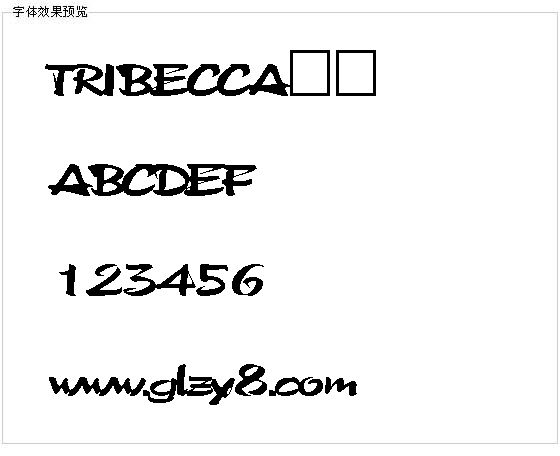 TRIBECCA字体