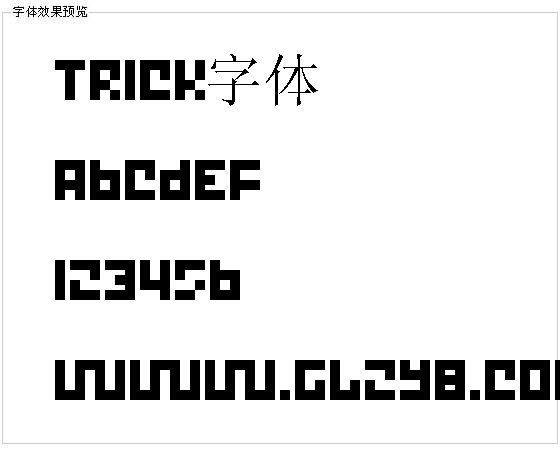 Trick字体