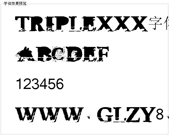 Triplexxx字体