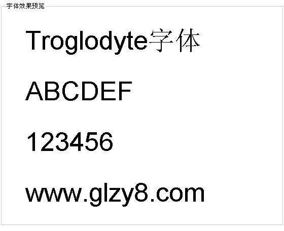 Troglodyte字体