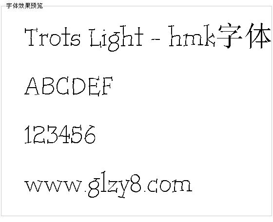 Trots Light - hmk字体