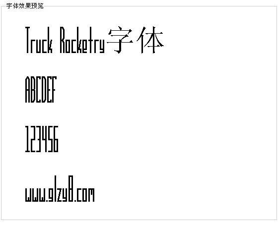 Truck Rocketry字体