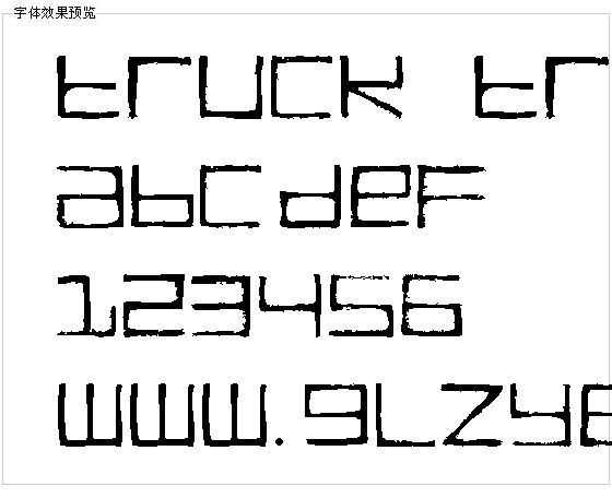 Truck Transmission字体