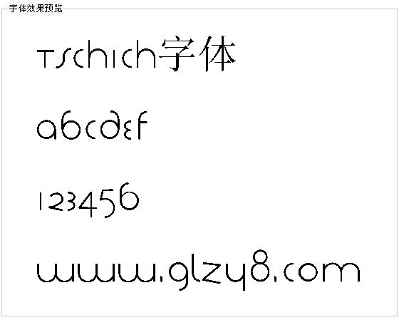 Tschich字体