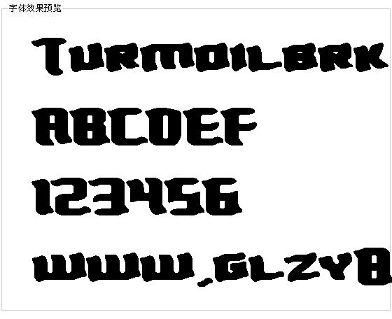 Turmoilbrk字体