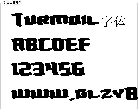 Turmoil字体