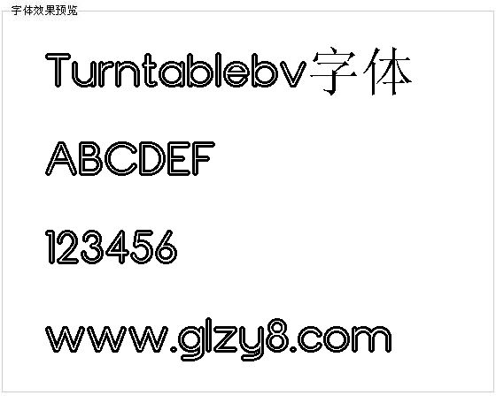 Turntablebv字体