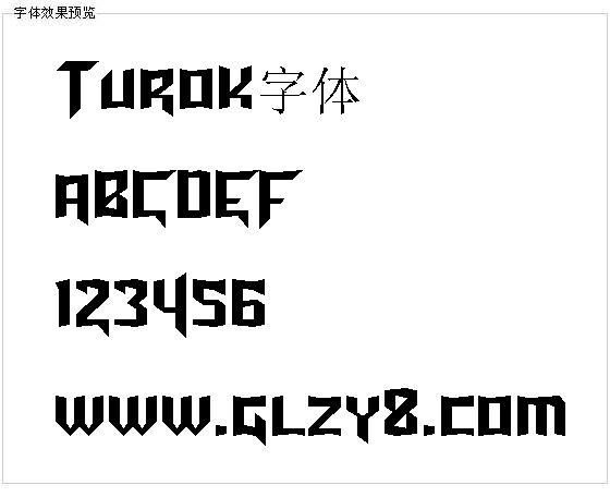 Turok字体
