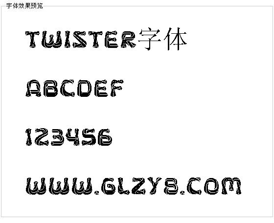 twister字体