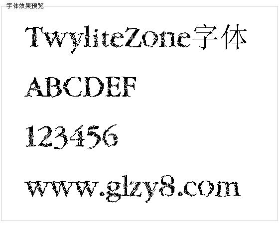 TwyliteZone字体