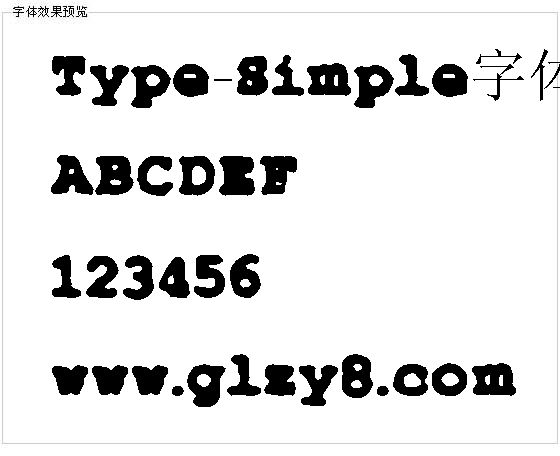 Type-Simple字体